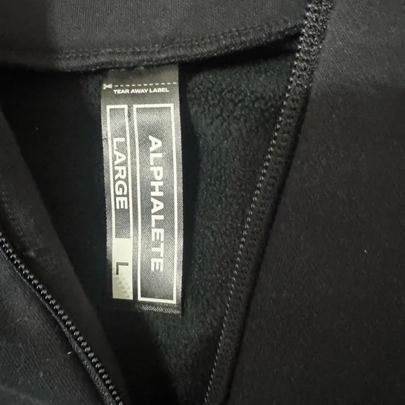 Alphalete crest zip up jacket size large unisex - Picture 4 of 6